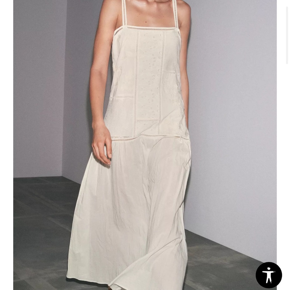 ZARA COLLECTION PATCHWORK EMBROIDERED DRESS